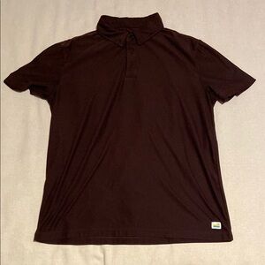 Vuori Maroon/Red Polo Shirt Size Small